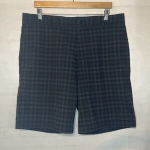 Nike Mens Black Gray Golf Shorts size 38 Dri Fit RN# 56323